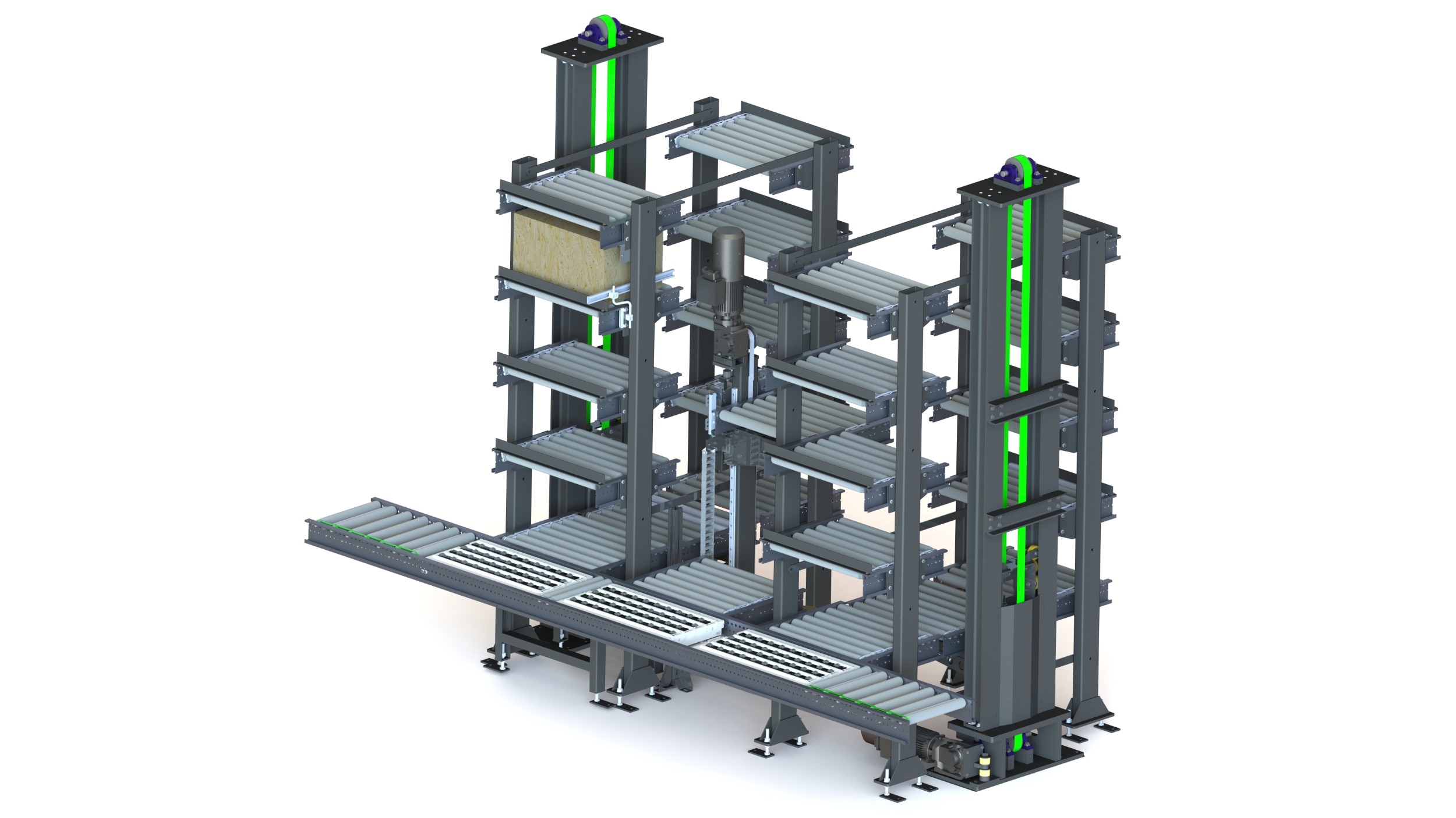 Container conveyor technology Rendering